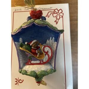 The Danbury Mint 2013 Jim Shore Ornament Beary Merry Christmas